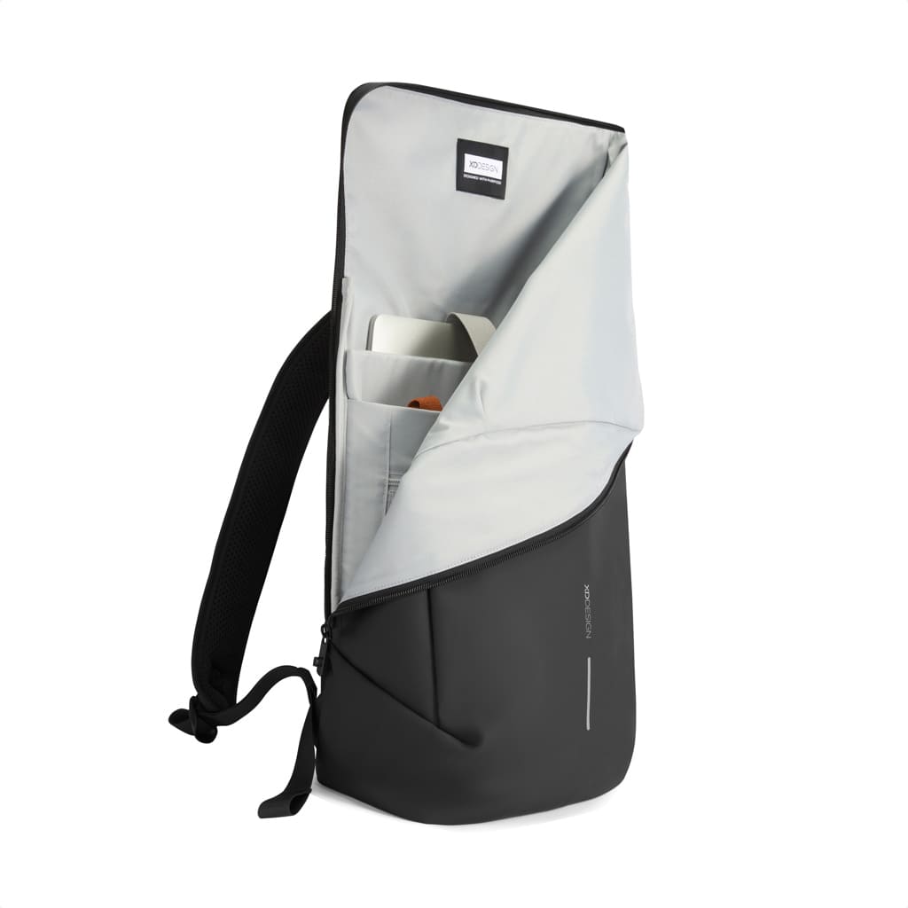 Urban Water Resistant Flap-top Backpack - Black