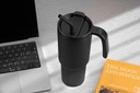 FORZA 360 - Hans Larsen Recycled Stainless Steel/ PP Tumbler with 360 Branding - Navy Blue