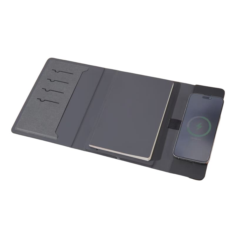 BERGMUND - Santhome 10000mAh Magnetic 15W Magsafe Wireless Power Bank Folder - Black
