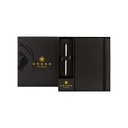 CROSS Hard Cover A5 Notebook + Pen with Box - Black (WICR 5278)