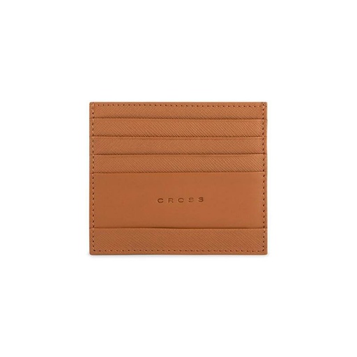  CROSS HARDCOVER A5 NOTEBOOK + PEN + LEATHER CARD HOLDER  - MOCHA 