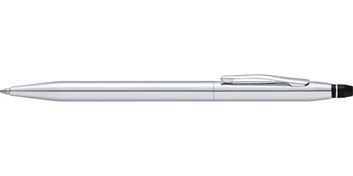 Cross Click™ Chrome Ballpoint Pen with Classic Black Journal Gift Set
