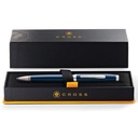Coventry Blue Lacquer with Polished Chrome Appointments Ballpoint Pen (Blue Ink) 