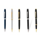 Coventry Blue Lacquer with Polished Chrome Appointments Ballpoint Pen (Blue Ink) 