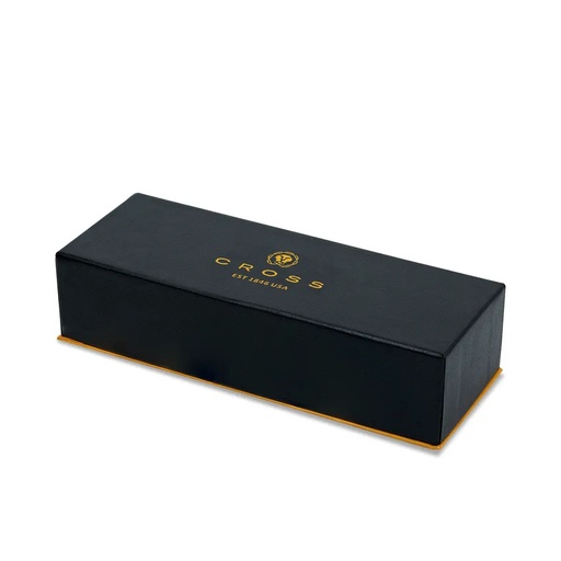 Coventry Classic Black Lacquer with Gold Tone Appointments Rollerball Pen (Blue Ink) 