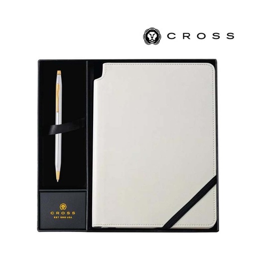 [GSCR 5023] Cross Classic Century® Medalist® Ballpoint Pen with Classic White Journal Gift Set