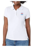 BCS COMFORT POLO SHIRT UV PROTECTED WHITE – WOMENS
